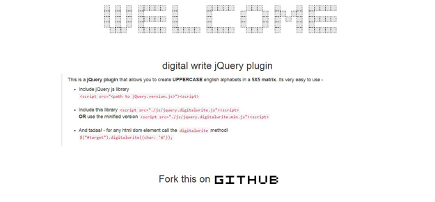 digital write jquery