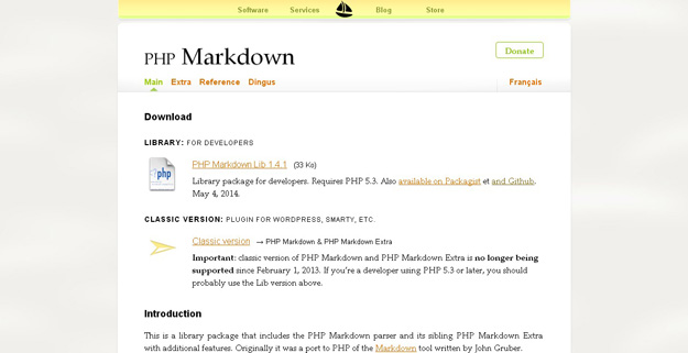 php markdown