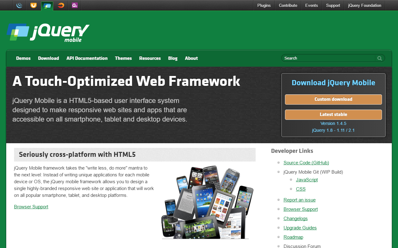 jQuery Mobile Touch-Optimized Web Framework