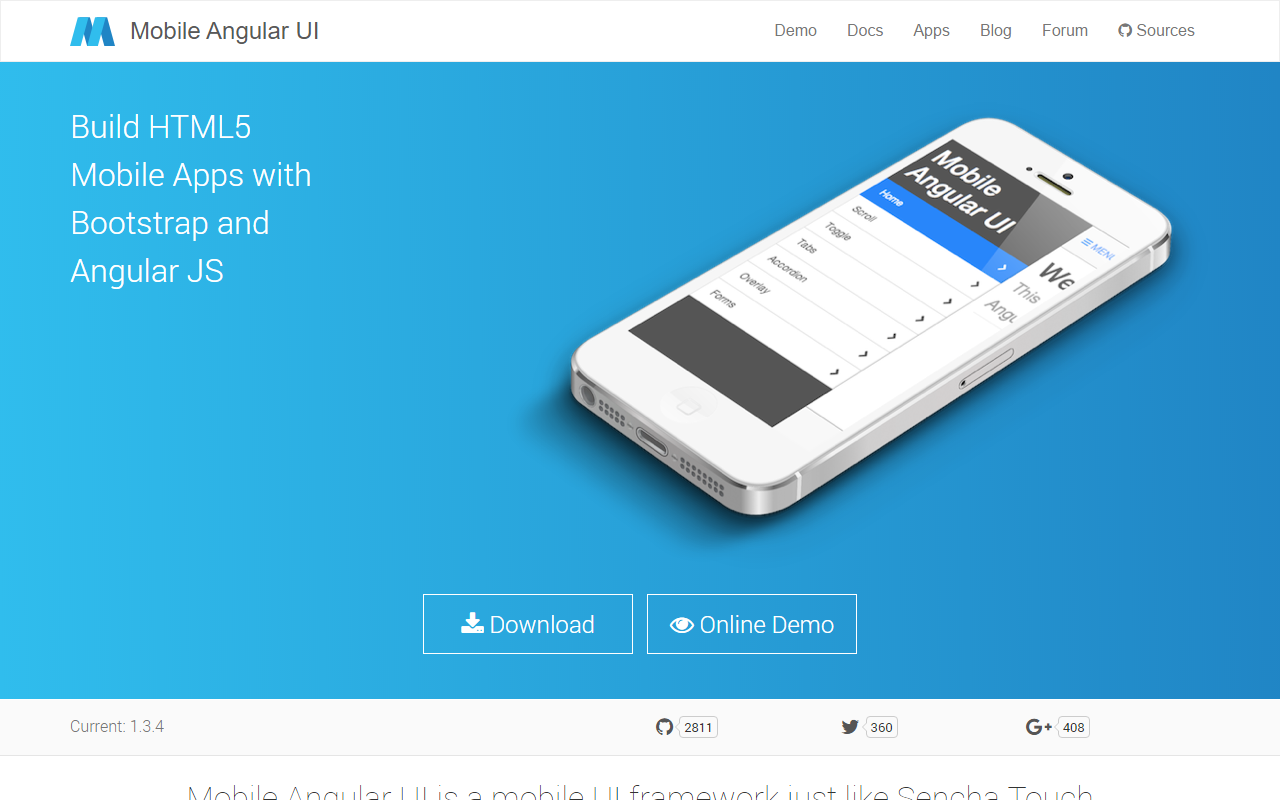 Mobile Angular UI Framework