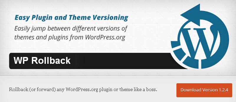 WP Rollback plugin